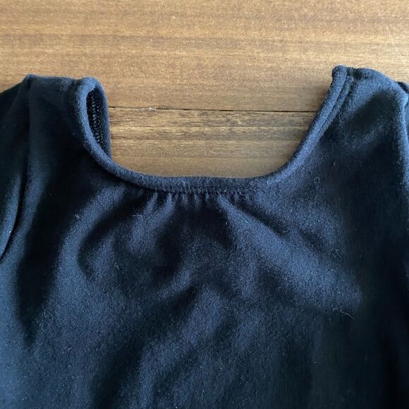 Clementine Apparel Black Long Sleeve Leotard Girls' 3-4 - Picture 4 of 5